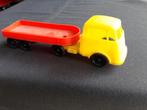 DAF 7-streper plastic trekker met oplegger geel/rood, Ophalen of Verzenden