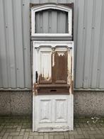Prachtige antieke eiken voordeur met kozijn, Doe-het-zelf en Verbouw, Deuren en Horren, Jurgen.hoogenboezem@gmail.com, 80 tot 100 cm