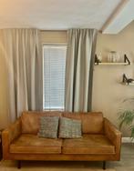 Cognac leren bank, Ophalen, 75 tot 100 cm, 150 tot 200 cm