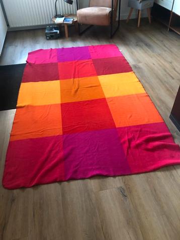 Kleurrijke Plaid Deken geblokt fleece beschikbaar voor biedingen