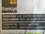 Sencys ondervloer voor parket of laminaat, Ophalen, Overige materialen, 30 cm of meer, 50 tot 150 cm