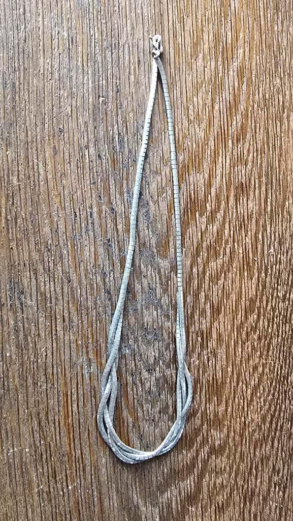 Zilveren Ketting 925 - 44cm, Sieraden, Tassen en Uiterlijk, Kettingen, Ophalen of Verzenden