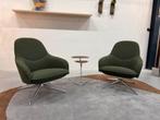 2 Nieuw Leolux Lanah Fauteuil Monza stof Design stoel, Leolux, Nieuw, 75 tot 100 cm, Ophalen of Verzenden