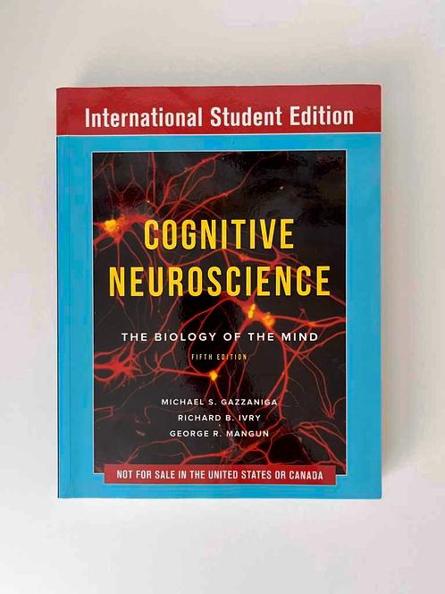 Cognitive Neuroscience 5th edition, Boeken, Studieboeken en Cursussen, Zo goed als nieuw, WO, Verzenden