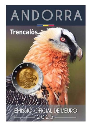 2 euro Andorra “Lammergier’’ BU 2025 beschikbaar voor biedingen