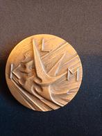 penning brons KLM 50 jaar, Ophalen of Verzenden, Brons, Nederland