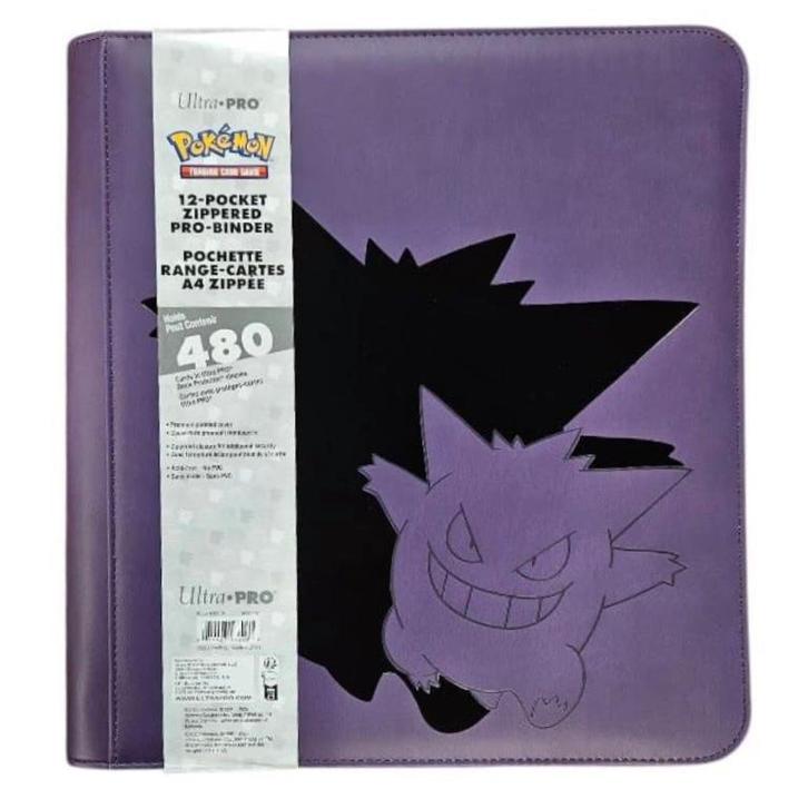 Ultra Pro Elite Series 12-Pocket Zippered Binder ~ Gengar, Hobby en Vrije tijd, Verzamelkaartspellen | Pokémon, Nieuw, Foil, Ophalen of Verzenden
