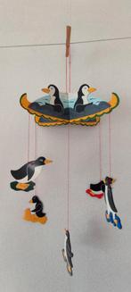 Houten mobile met pinguïns, Ophalen, Gebruikt, Wanddecoratie