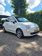 Fiat 500 1.4 16V C 2009 Wit, Auto's, 4 cilinders, 4 stoelen, Origineel Nederlands, Bruin