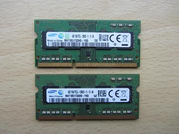 2x Samsung 4GB PC3-12800 DDR3-1600MHz non-ECC Unbuffered CL1 beschikbaar voor biedingen