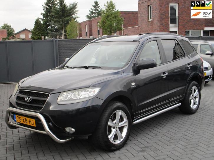 Hyundai Santa Fe 2.7i V6 4WD Style 7p AUT LEER CLIMA !, Auto's, Hyundai, Bedrijf, Te koop, Santa Fe, 4x4, ABS, Airbags, Airconditioning