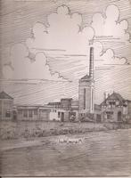 Marum (West) Fabriek tekening Sievers 50/60 er jaren, Antiek en Kunst, Ophalen of Verzenden