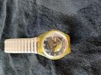 Swatch - silver flex rivet - Gg107 - Swiss - 1990, Ophalen of Verzenden, Gebruikt, Staal, Staal