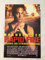 RAPID FIRE   BRANDON LEE  FILMPOSTER  33-50 cm, Ophalen of Verzenden, Zo goed als nieuw, A1 t/m A3, Film en Tv