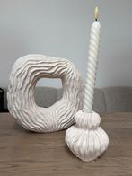 Vaas en kandelaar van h&m home, Ophalen of Verzenden, Overige kleuren, Aardewerk of Porselein, Minder dan 50 cm
