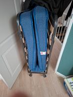 Logeerbed / opklapbed met hoes - Uitstekende staat, Ophalen, Eenpersoons, Blauw, Zo goed als nieuw