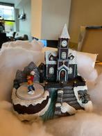 Kerst huisje ( kerkje met schaatsbaan), Ophalen of Verzenden, Zo goed als nieuw