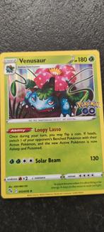Venusaur holo - Pokémon GO, Ophalen of Verzenden, Zo goed als nieuw, Losse kaart, Foil