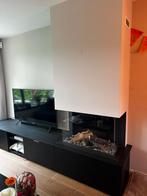 Gas haard KalFire met stenen tv meubel, Ophalen, Zo goed als nieuw, Inbouwhaard, Gashaard