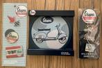 Nieuw Vespa Blikken bord + Pins + magneten, Ophalen, Nieuw, Reclamebord