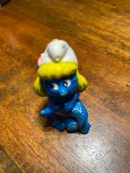 Smurfin met vogel op haar hoofd, Verzamelen, Smurfen, Ophalen of Verzenden, Gebruikt, Smurfin, Poppetje, Figuurtje of Knuffel