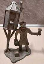 Tinnen beeldje van duivenmelker, Ophalen of Verzenden