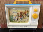 Vintage Fisher Price TV met 2 Liedjes. 60 e Jaren., Verzenden, Gebruikt, Overige typen, Met geluid
