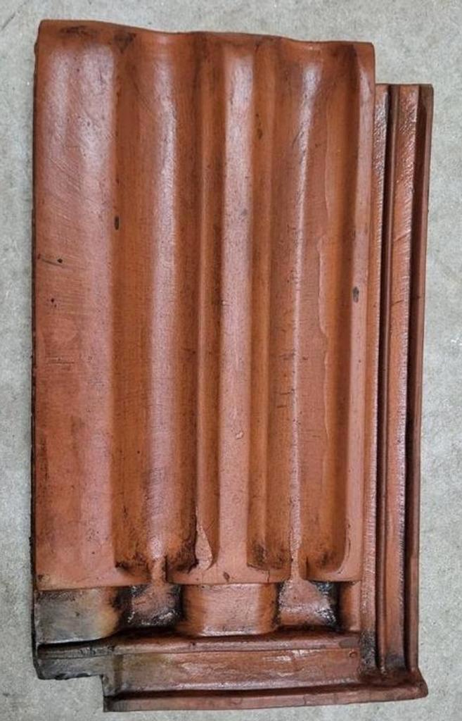 Vlakke mulden dakpannen, Doe-het-zelf en Verbouw, Dakpannen en Dakbedekking, Gebruikt, Dakpannen, Steen of Klei, Rood, 15 m² of meer