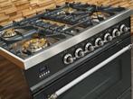 Luxe Boretti Fornuis 80cm antraciet + rvs 1 oven 5 pits, 60 cm of meer, Ophalen of Verzenden, Zo goed als nieuw, Energieklasse A of zuiniger