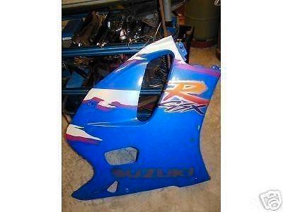 Suzuki GSXR750W rechter zijkuipblauw wit 1994 1995, Motoren, Tuning en Styling, Ophalen of Verzenden