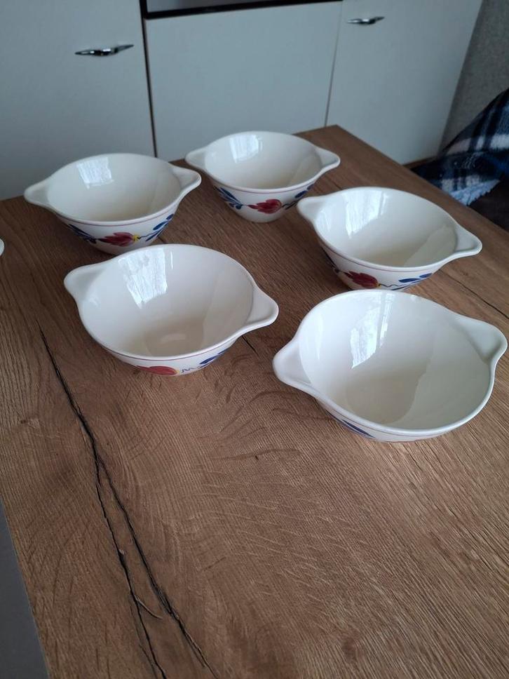 Boerenbont soepkommen schalen 9 stuks, Huis en Inrichting, Keuken | Servies, Schaal of Schalen, Boerenbont, Aardewerk, Ophalen of Verzenden