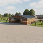 Grote systeemstal | 5 paardenboxen | Zadelkamer | Voorraad, Dieren en Toebehoren, Stalling en Weidegang, Weidegang, 4 paarden of pony's of meer
