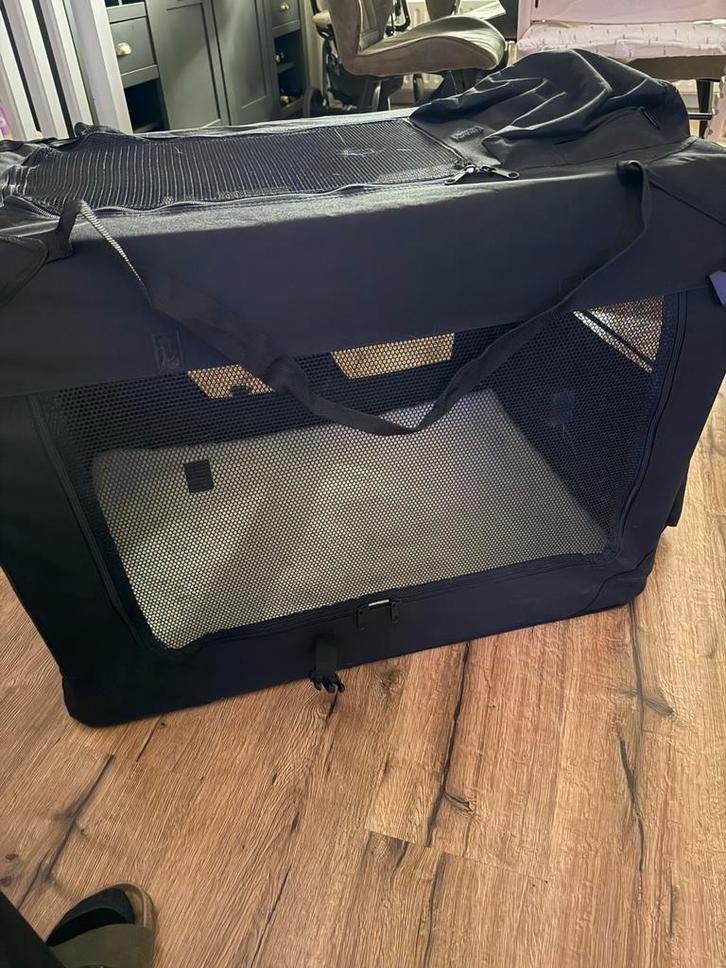 Auto Bench reis Bench - honden Bench XL Zwart 81x58x58cm, Dieren en Toebehoren, Hondenbenches, Gebruikt, Ophalen of Verzenden