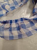 Blauw Geblokt Randje, Ophalen of Verzenden, Gebruikt, Lint, Band of Elastiek