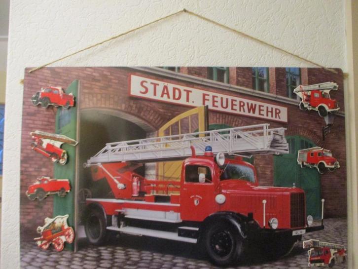Metalen Brandweerposter(Duits),v.a 20,00e, Verzamelen, Overige Verzamelen, Gebruikt, Ophalen of Verzenden