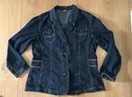 MS Mode vintage getailleerd jeans jas / jasje mt 48, Blauw, Maat 46/48 (XL) of groter, Ophalen of Verzenden, Zo goed als nieuw