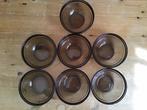 7 rookglas schaaltjes., Ophalen of Verzenden, Overige typen