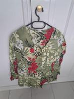Gebloemd groen rokpak / tailleur maat 44, Ophalen, Kostuum of Pak, Maat 42/44 (L), Nieuw