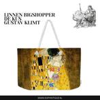 Linnen Bigshopper De Kus van Gustav Klimt | EUR 24,95, Sieraden, Tassen en Uiterlijk, Ophalen of Verzenden, Nieuw, Overige kleuren