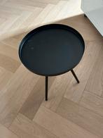 Tafel tafletje bijzettafeltje rond matzwart mat zwart, Huis en Inrichting, Tafels | Bijzettafels, Ophalen, Minder dan 55 cm, Metaal of Aluminium