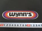 sticker WYNN'S    olie, Verzamelen, Ophalen, Zo goed als nieuw