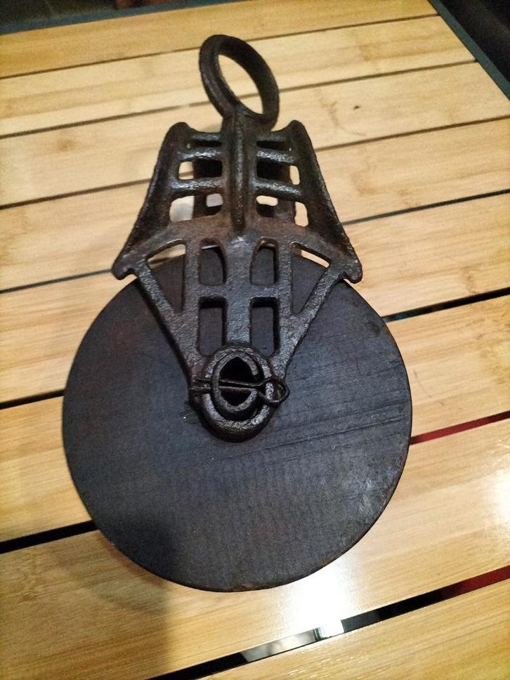 Oude Stal Katrol - Decoratief & Functioneel, Antiek en Kunst, Antiek | Gereedschap en Instrumenten, Ophalen of Verzenden