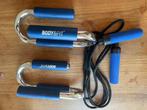 Opdruksteunen/push up bars en springtouw, Sport en Fitness, Ophalen of Verzenden, Zo goed als nieuw, Borst, Push-up steun
