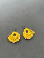 Nieuwe gele gehaakte oorbellen, Hangers, Verzenden, Geel, Nieuw