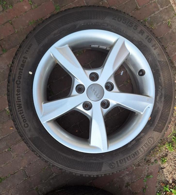 Velgen Audi A3 Cabrio (3e Gen - 8V), Auto-onderdelen, Banden en Velgen, Velg(en), Winterbanden, 16 inch, 205 mm, Gebruikt, Ophalen of Verzenden