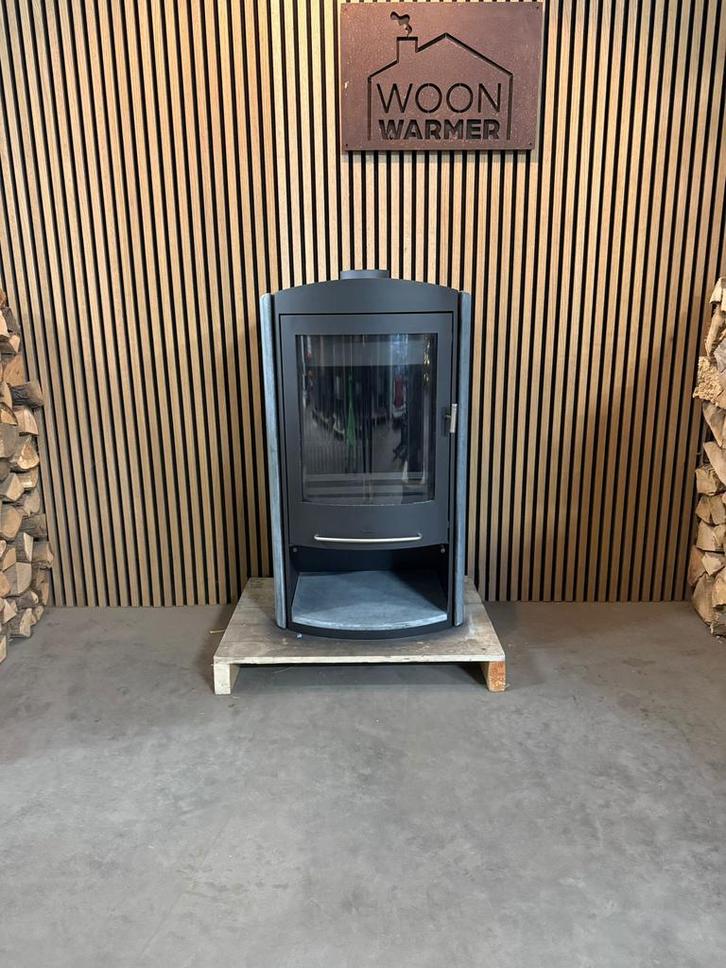 25220 Speksteenkachel Barbas eco 400 8kw, Huis en Inrichting, Kachels, Gebruikt, Vrijstaand, Houtkachel, Hout, Ophalen