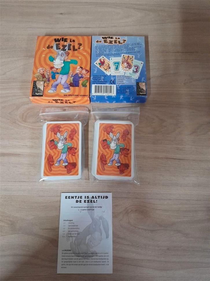 Wie is de ezel - s3273, Hobby en Vrije tijd, Gezelschapsspellen | Bordspellen, Zo goed als nieuw, Ophalen of Verzenden