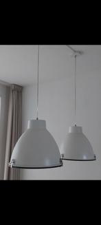 2 Industriële Hanglampen, Gebruikt, Ophalen of Verzenden, Metaal, Minder dan 50 cm