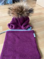 Merino wollen muts en sjaal set - Maat 50, Maat 50, Ophalen of Verzenden, Zo goed als nieuw, Meisje