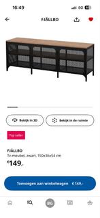 IKEA Fjällbo TV Meubel, Huis en Inrichting, Kasten | Televisiemeubels, Ophalen, 100 tot 150 cm, Zo goed als nieuw, Minder dan 100 cm